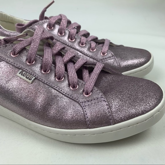 Keds X Kate Spade New York Ace Glitter purple metallic shoes sneakers Size 9 - Picture 3 of 10